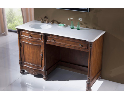 Elegant - Windsor 52" Single Bathroom Vanity Set (VF-1044BR)