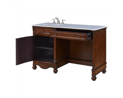 Elegant - Windsor 52" Single Bathroom Vanity Set (VF-1044BR)