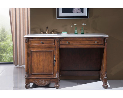 Elegant - Windsor 52" Single Bathroom Vanity Set (VF-1044BR)