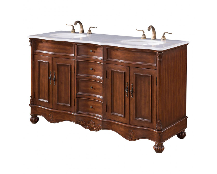 Elegant - Windsor 60" Wide Double Vanity Set (VF-1048)