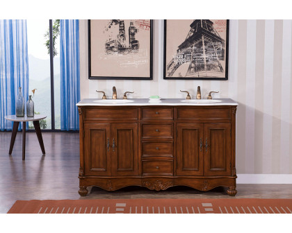 Elegant - Windsor 60" Wide Double Vanity Set (VF-1048)