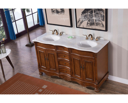 Elegant - Windsor 60" Wide Double Vanity Set (VF-1048)