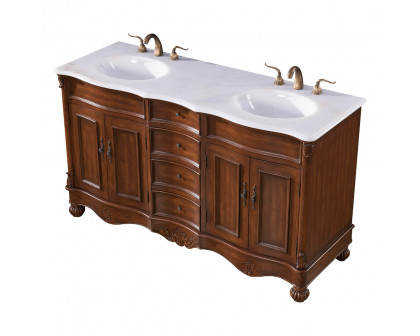 Elegant - Windsor 60" Wide Double Vanity Set (VF-1048)