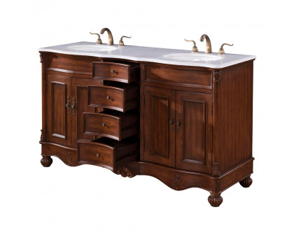 Elegant - Windsor 60" Wide Double Vanity Set (VF-1048)