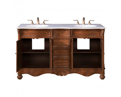 Elegant - Windsor 60" Wide Double Vanity Set (VF-1048)