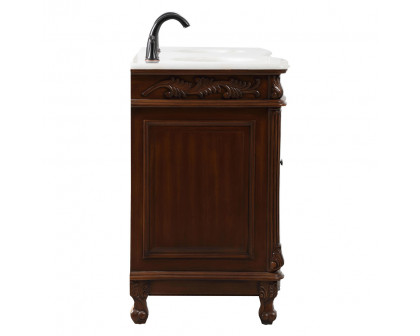 Elegant Windsor 60" Wide Double Vanity Set - Teak (VF-1049TK)