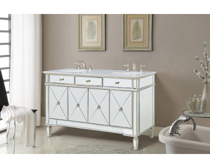 Elegant - Camille 60" Wide Double Vanity Set (VF-1102)