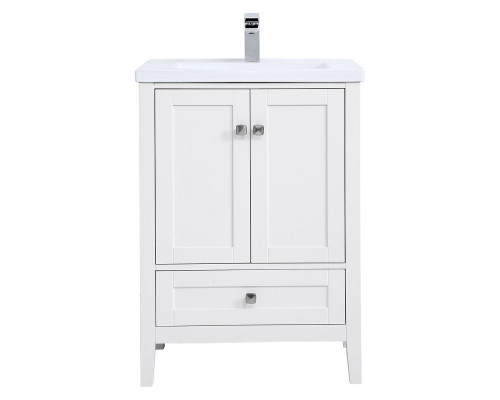 Elegant Single Bathroom Vanity Set - Antique White (VF-2001AW)