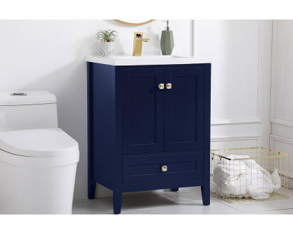 Elegant Single Bathroom Vanity Set - Blue (VF-2001BL)