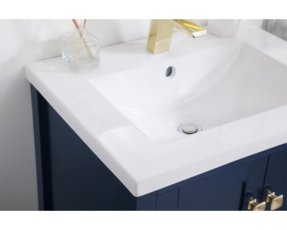 Elegant Single Bathroom Vanity Set - Blue (VF-2001BL)