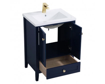 Elegant Single Bathroom Vanity Set - Blue (VF-2001BL)