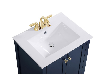 Elegant Mod 24" Free Standing Single Bathroom Vanity Set - Blue (VF-2003BL)