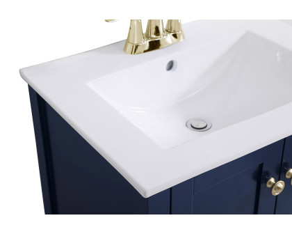 Elegant Mod 24" Free Standing Single Bathroom Vanity Set - Blue (VF-2003BL)