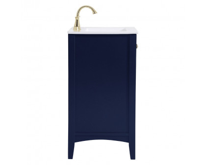 Elegant Mod 24" Free Standing Single Bathroom Vanity Set - Blue (VF-2003BL)