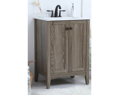 Elegant Mod 24" Free Standing Single Bathroom Vanity Set - Wooden (VF-2004)