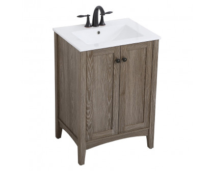 Elegant Mod 24" Free Standing Single Bathroom Vanity Set - Wooden (VF-2004)