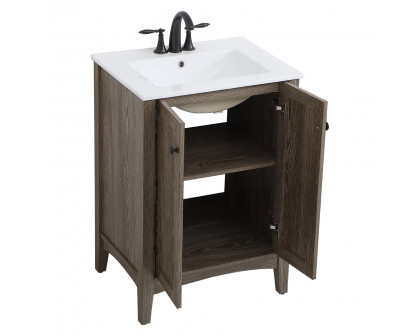 Elegant Mod 24" Free Standing Single Bathroom Vanity Set - Wooden (VF-2004)