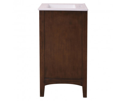 Elegant Mod 24" Free Standing Single Bathroom Vanity Set - Brown (VF-2007)