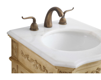 Elegant Danville Vanity Sink Set - Antique Beige, L 19" (VF10119AB)