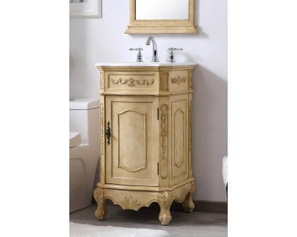 Elegant Danville Vanity Sink Set - Antique Beige, L 19" (VF10119AB)