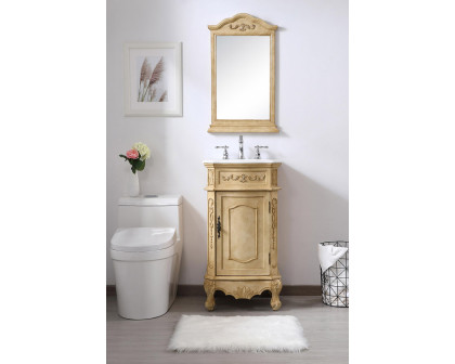 Elegant Danville Vanity Sink Set - Antique Beige, L 19" (VF10119AB)