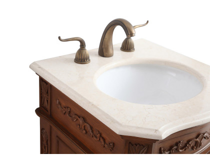 Elegant Danville Vanity Sink Set - Teak, L 19" (VF10119TK)