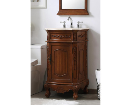 Elegant Danville Vanity Sink Set - Teak, L 19" (VF10119TK)