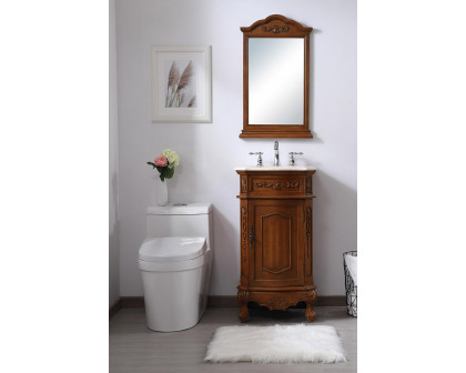 Elegant Danville Vanity Sink Set - Teak, L 19" (VF10119TK)