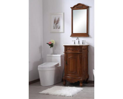 Elegant Danville Vanity Sink Set - Teak, L 19" (VF10119TK)