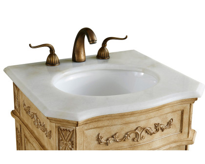 Elegant Vanity Sink Set - Antique Beige, L 21" (VF10121AB)