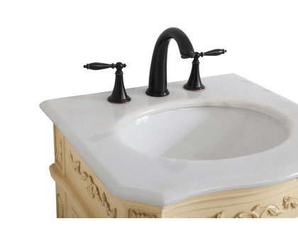 Elegant Vanity Sink Set - Light Antique Beige, L 21" (VF10121LT)