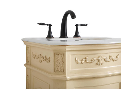 Elegant Vanity Sink Set - Light Antique Beige, L 21" (VF10121LT)