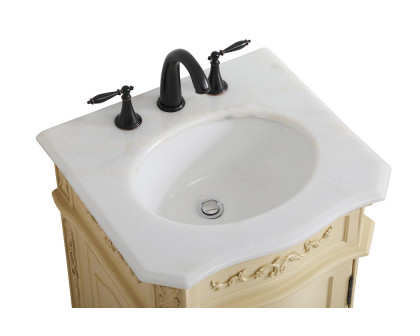 Elegant Vanity Sink Set - Light Antique Beige, L 21" (VF10121LT)