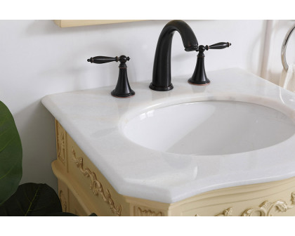 Elegant Vanity Sink Set - Light Antique Beige, L 21" (VF10121LT)