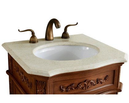 Elegant Vanity Sink Set - Teak, L 21" (VF10121TK)