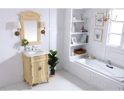 Elegant Danville Vanity Sink Set - Light Antique Beige, L 24" (VF10124LT)