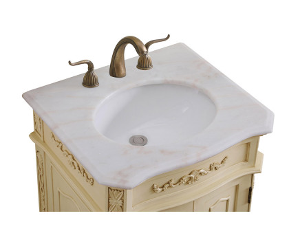 Elegant Danville Vanity Sink Set - Light Antique Beige, L 24" (VF10124LT)