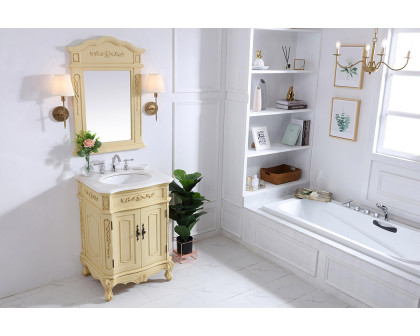 Elegant Danville Vanity Sink Set - Light Antique Beige, L 27" (VF10127LT)