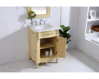 Elegant Danville Vanity Sink Set - Light Antique Beige, L 27" (VF10127LT)