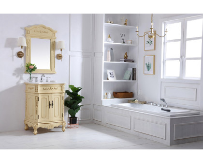 Elegant Danville Vanity Sink Set - Light Antique Beige, L 27" (VF10127LT)