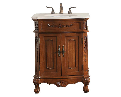 Elegant Danville Vanity Sink Set - Teak, L 27" (VF10127TK)