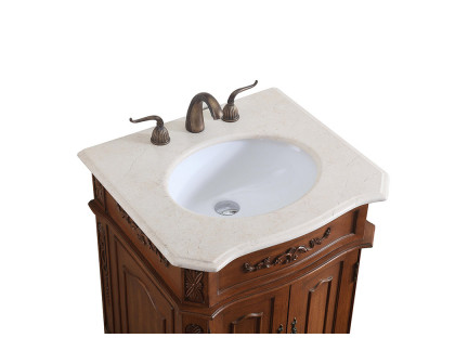 Elegant Danville Vanity Sink Set - Teak, L 27" (VF10127TK)