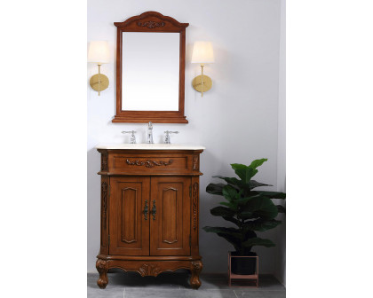 Elegant Danville Vanity Sink Set - Teak, L 27" (VF10127TK)