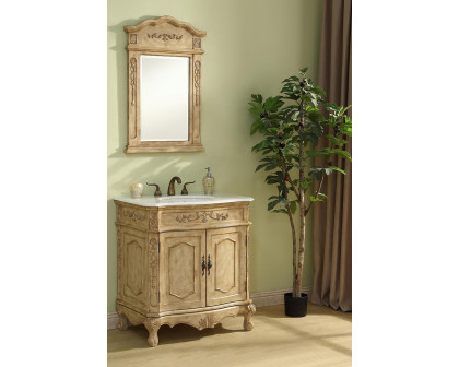 Elegant Danville Vanity Sink Set - Antique Beige, L 32" (VF10132AB)