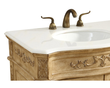 Elegant Danville Vanity Sink Set - Antique Beige, L 32" (VF10132AB)