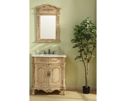 Elegant Danville Vanity Sink Set - Antique Beige, L 32" (VF10132AB)