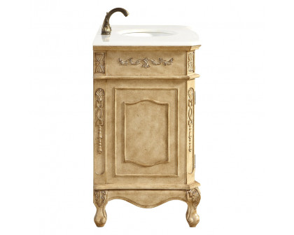 Elegant Danville Vanity Sink Set - Antique Beige, L 36" (VF10136AB)