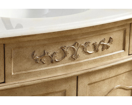 Elegant Danville Vanity Sink Set - Antique Beige, L 36" (VF10136AB)