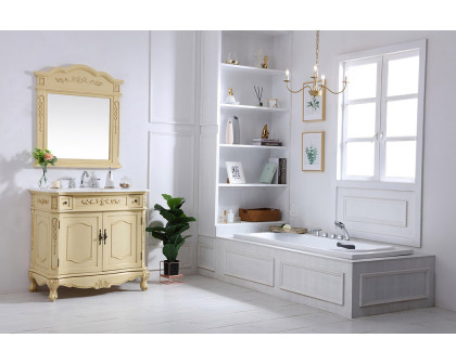 Elegant Danville Vanity Sink Set - Light Antique Beige, L 36" (VF10136LT)