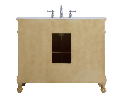 Elegant Danville Wide Vanity Set - Antique Beige, L 42" (VF10142AB)